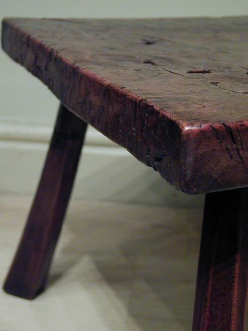 ARTS CRAFTS LOW BURRWOOD TABLE - ADDITIONAL PHOTO 8