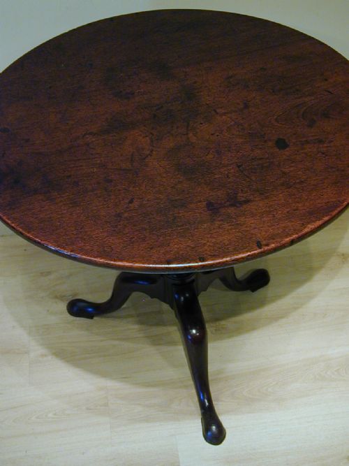 A VERY FINE GEORGIAN TRIPOD TABLE - ADDITIONAL PHOTO 1