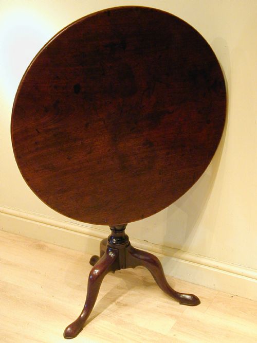 A VERY FINE GEORGIAN TRIPOD TABLE - ADDITIONAL PHOTO 7