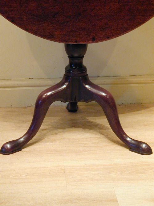 A VERY FINE GEORGIAN TRIPOD TABLE - ADDITIONAL PHOTO 9