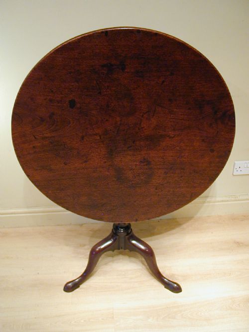 A VERY FINE GEORGIAN TRIPOD TABLE - ADDITIONAL PHOTO 10