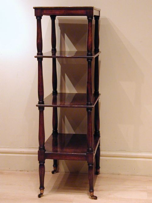 A BEAUTIFUL 19TH CENTURY WHATNOT - ADDITIONAL PHOTO 7