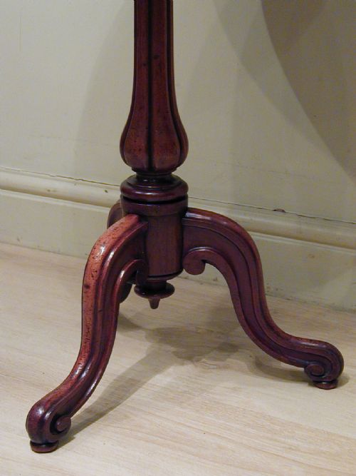 A STUNNING VICTORIAN TRIPOD TABLE - ADDITIONAL PHOTO 3
