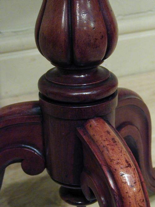 A STUNNING VICTORIAN TRIPOD TABLE - ADDITIONAL PHOTO 7