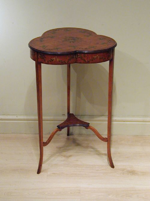 an exceptional satinwood occasional table - CATEGORY: ANTIQUE TABLES - DATED 1910