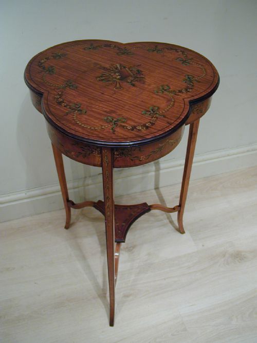 AN EXCEPTIONAL SATINWOOD OCCASIONAL TABLE - ADDITIONAL PHOTO 8