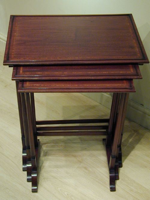 A FINE NEST OF EDWARDIAN TABLES - ADDITIONAL PHOTO 6