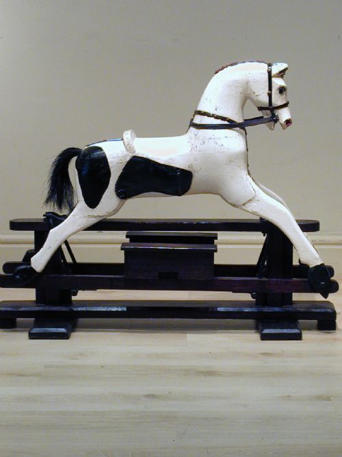 a charming early 20th century rocking horse - CATEGORY: ANTIQUE MISCELLANEOUS - DATED 1920