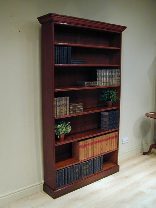FINE QUALITY TALL OPEN BOOKCASE - ADDITIONAL PHOTO 3