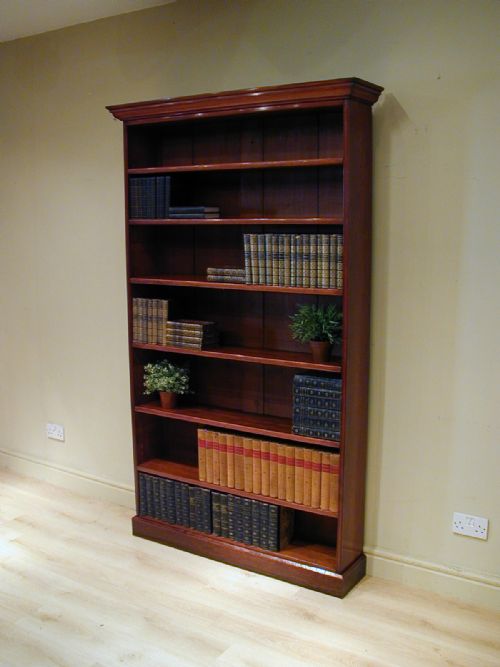 FINE QUALITY TALL OPEN BOOKCASE - ADDITIONAL PHOTO 4