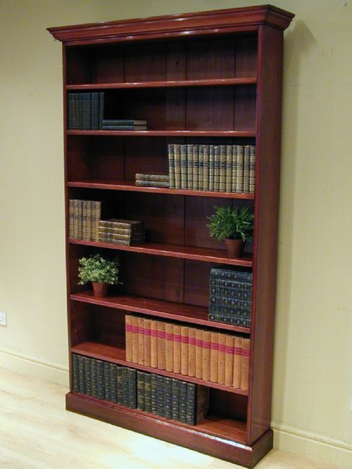FINE QUALITY TALL OPEN BOOKCASE - ADDITIONAL PHOTO 5