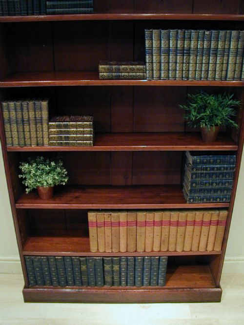 FINE QUALITY TALL OPEN BOOKCASE - ADDITIONAL PHOTO 9