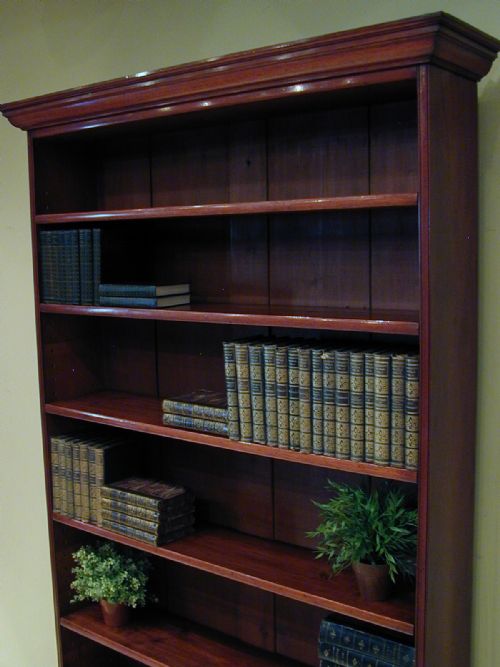 FINE QUALITY TALL OPEN BOOKCASE - ADDITIONAL PHOTO 12