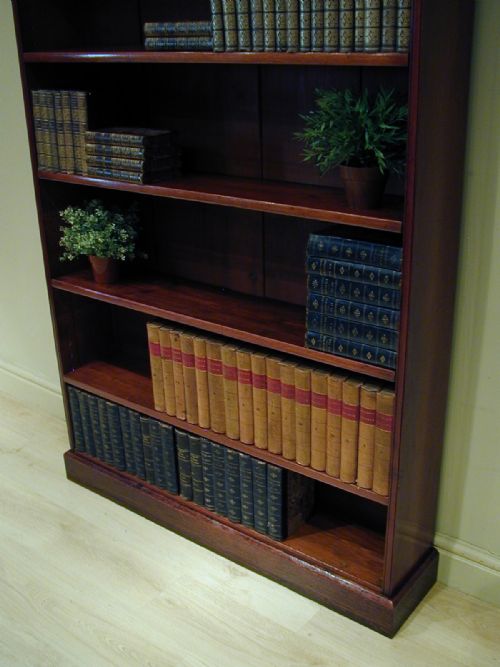 FINE QUALITY TALL OPEN BOOKCASE - ADDITIONAL PHOTO 13