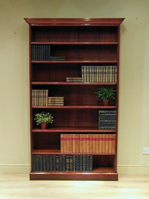 FINE QUALITY TALL OPEN BOOKCASE - ADDITIONAL PHOTO 14