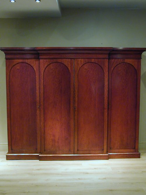 a fine mid19th century fourdoor wardobe - CATEGORY: ANTIQUE WARDROBES - DATED 1850