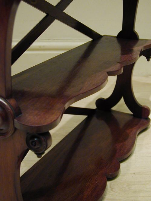 A FINE SET OF VICTORIAN WALLHANGING SHELVES - ADDITIONAL PHOTO 13