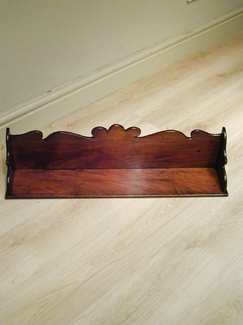 A SUBLIME QUALITY BOOK TROUGH OR WALL SHELF - ADDITIONAL PHOTO 7