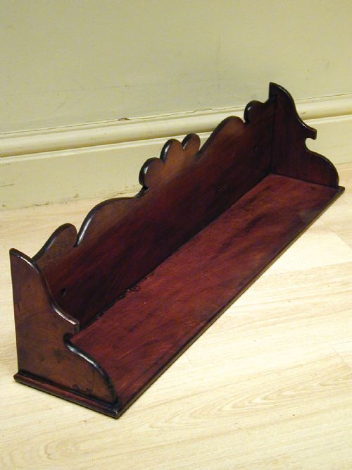 A SUBLIME QUALITY BOOK TROUGH OR WALL SHELF - ADDITIONAL PHOTO 8