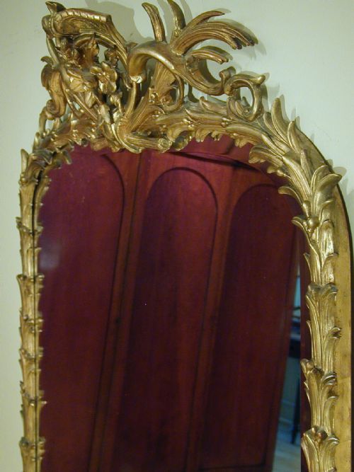 A MAGNIFICENT GILTFRAMED MIRROR - ADDITIONAL PHOTO 2