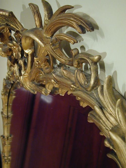 A MAGNIFICENT GILTFRAMED MIRROR - ADDITIONAL PHOTO 5
