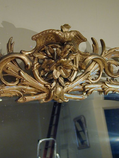 A MAGNIFICENT GILTFRAMED MIRROR - ADDITIONAL PHOTO 8