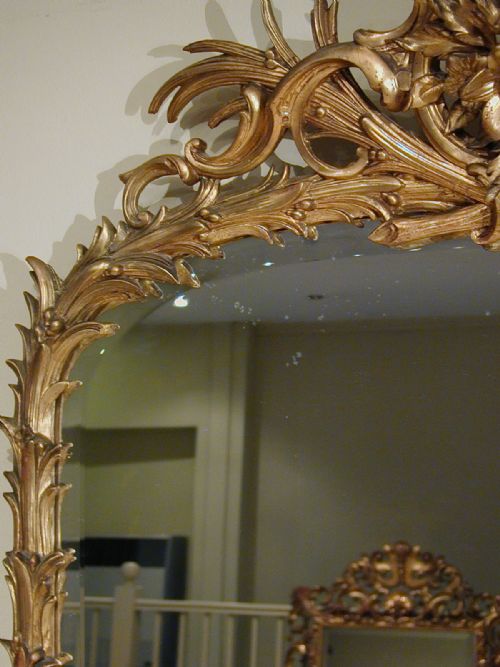 A MAGNIFICENT GILTFRAMED MIRROR - ADDITIONAL PHOTO 9