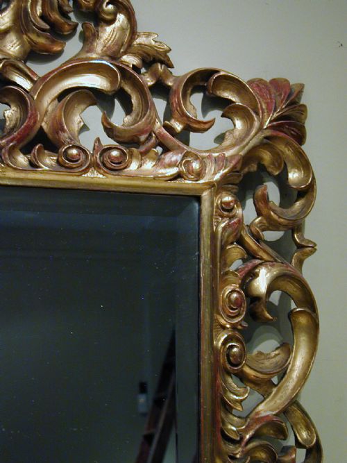 A BEAUTIFUL MID19TH CENTURY GILTWOOD MIRROR - ADDITIONAL PHOTO 1
