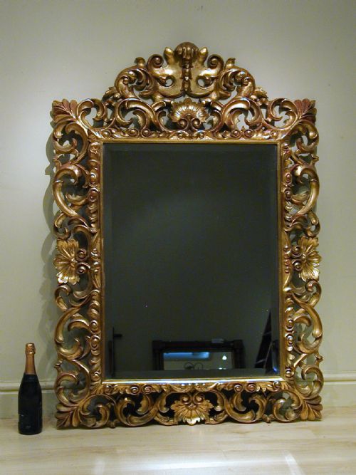 A BEAUTIFUL MID19TH CENTURY GILTWOOD MIRROR - ADDITIONAL PHOTO 4