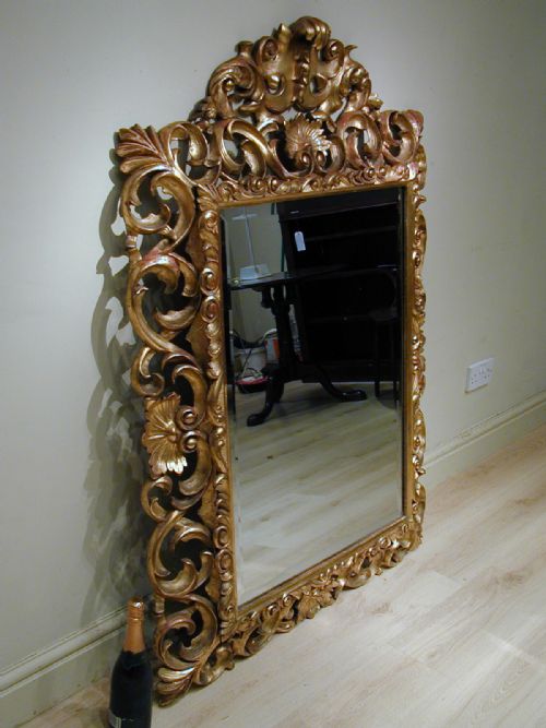 A BEAUTIFUL MID19TH CENTURY GILTWOOD MIRROR - ADDITIONAL PHOTO 6