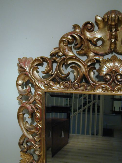 A BEAUTIFUL MID19TH CENTURY GILTWOOD MIRROR - ADDITIONAL PHOTO 7