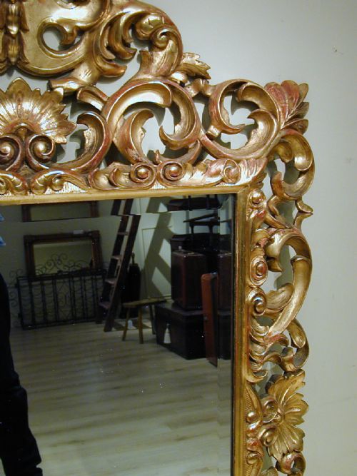 A BEAUTIFUL MID19TH CENTURY GILTWOOD MIRROR - ADDITIONAL PHOTO 8
