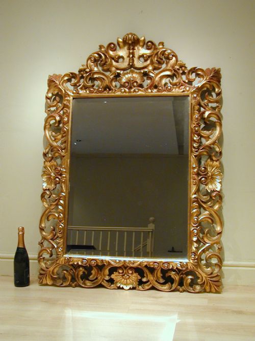 A BEAUTIFUL MID19TH CENTURY GILTWOOD MIRROR - ADDITIONAL PHOTO 11