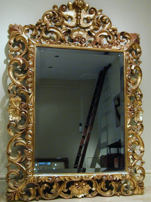 A BEAUTIFUL MID19TH CENTURY GILTWOOD MIRROR - ADDITIONAL PHOTO 12