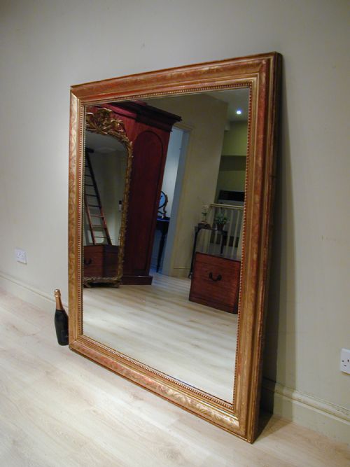 A VERY FINE LARGE GILT FRAMED MIRROR - ADDITIONAL PHOTO 5