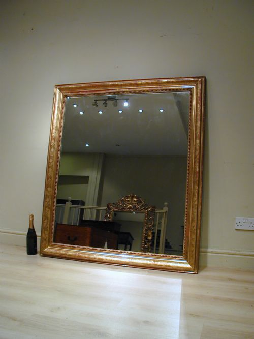 A VERY FINE LARGE GILT FRAMED MIRROR - ADDITIONAL PHOTO 6