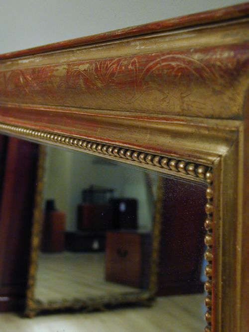 A VERY FINE LARGE GILT FRAMED MIRROR - ADDITIONAL PHOTO 8