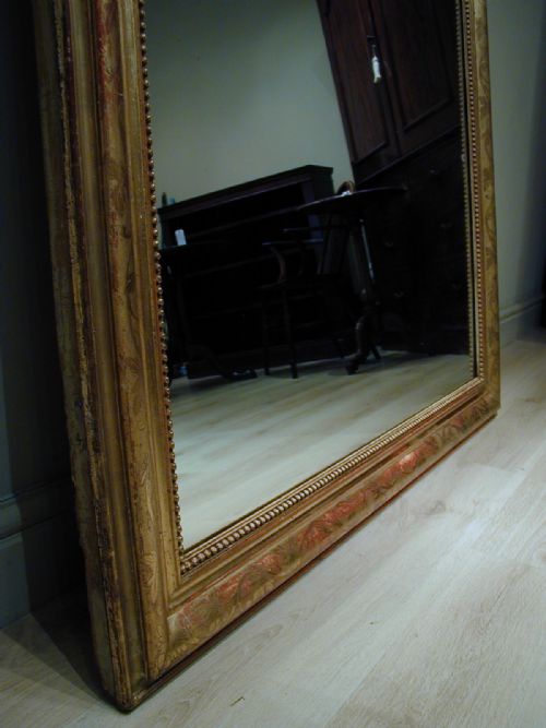 A VERY FINE LARGE GILT FRAMED MIRROR - ADDITIONAL PHOTO 10