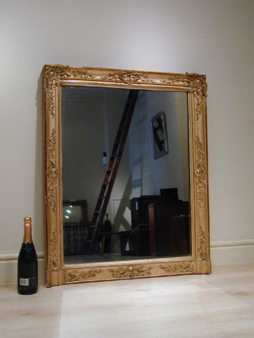 A BEAUTIFUL SMALLMEDIUM SIZED OVERMANTEL - ADDITIONAL PHOTO 2