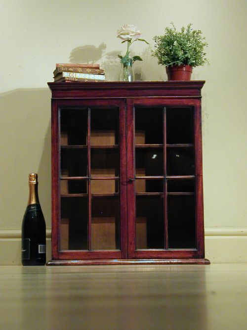 A SMALL GEORGIAN DISPLAY CABINET - ADDITIONAL PHOTO 6
