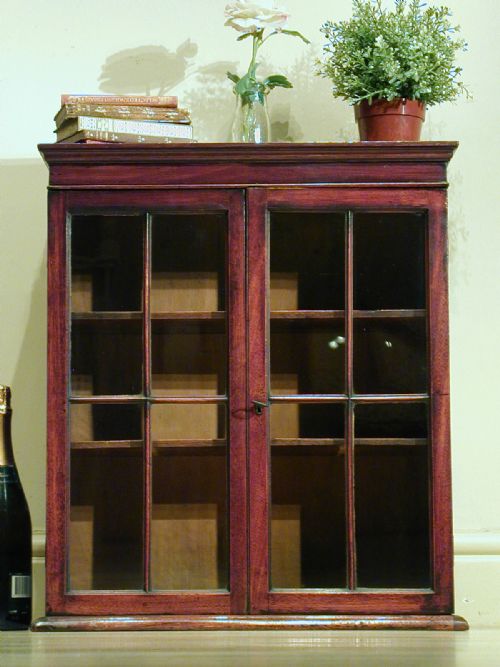 A SMALL GEORGIAN DISPLAY CABINET - ADDITIONAL PHOTO 7