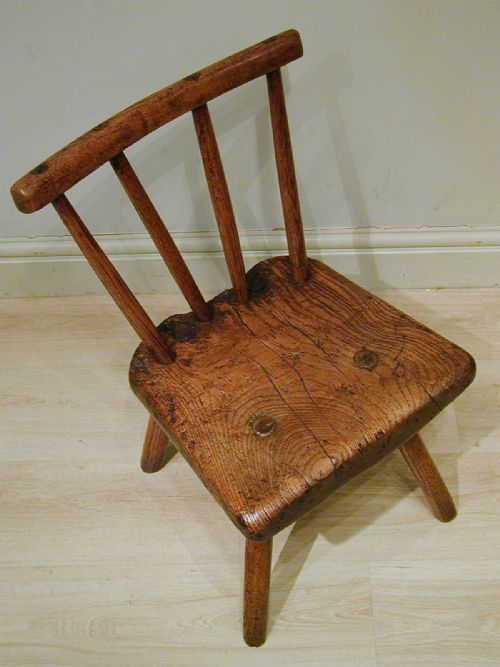a beautifully rustic primitive chair - CATEGORY: ANTIQUE CHAIRS - DATED 1850