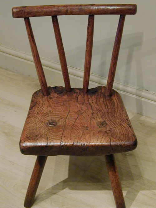 A BEAUTIFULLY RUSTIC PRIMITIVE CHAIR - ADDITIONAL PHOTO 3