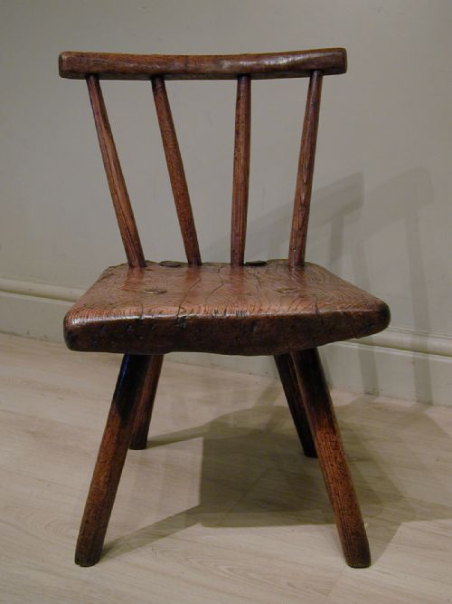 A BEAUTIFULLY RUSTIC PRIMITIVE CHAIR - ADDITIONAL PHOTO 4