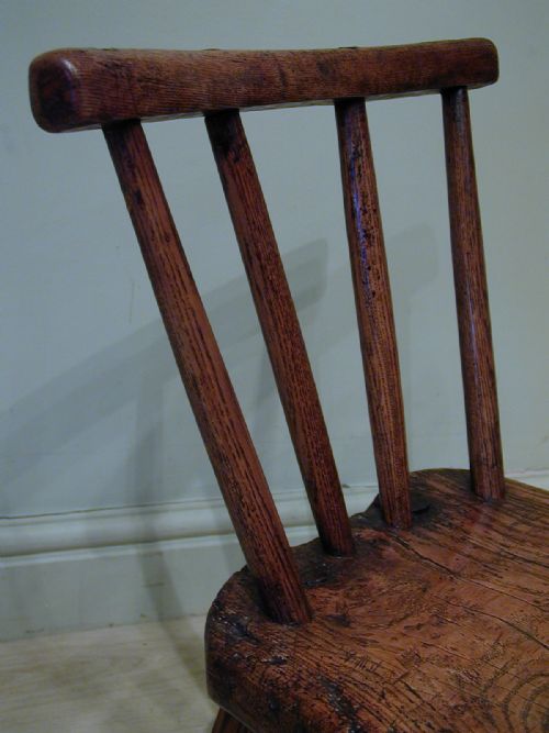 A BEAUTIFULLY RUSTIC PRIMITIVE CHAIR - ADDITIONAL PHOTO 6