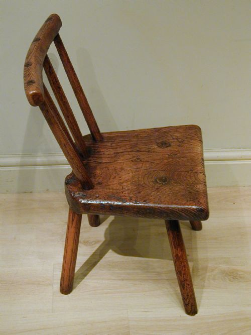 A BEAUTIFULLY RUSTIC PRIMITIVE CHAIR - ADDITIONAL PHOTO 11