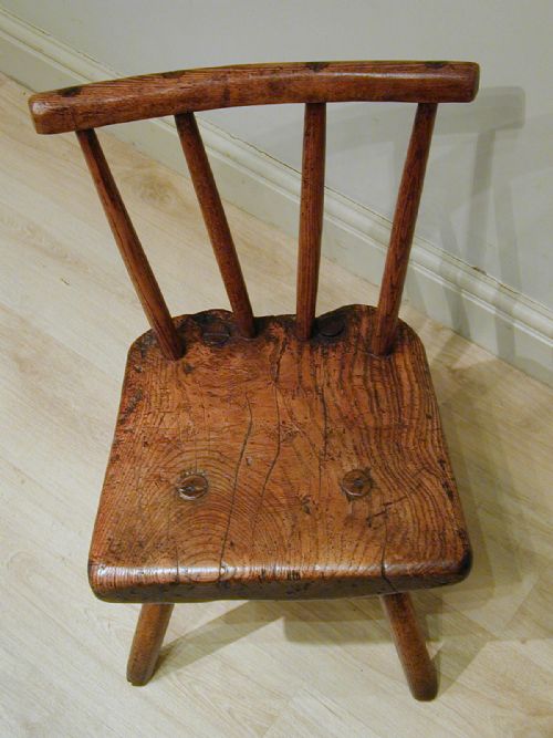 A BEAUTIFULLY RUSTIC PRIMITIVE CHAIR - ADDITIONAL PHOTO 12