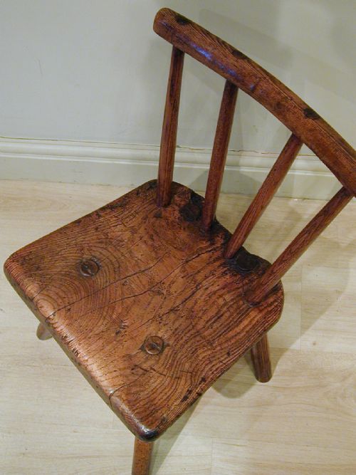 A BEAUTIFULLY RUSTIC PRIMITIVE CHAIR - ADDITIONAL PHOTO 13