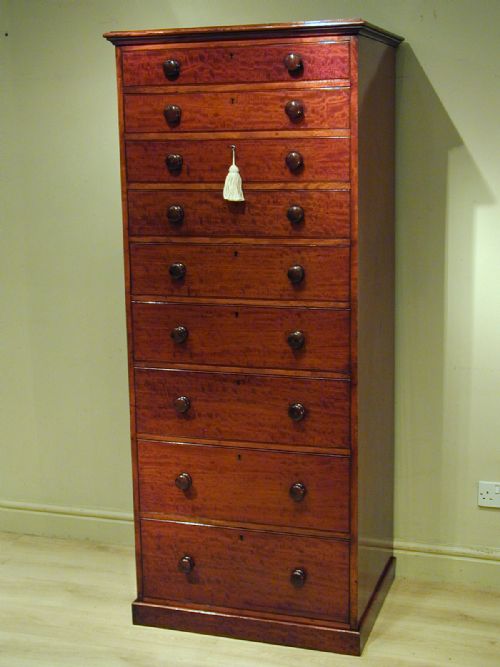 a rare victorian chest of nine drawers - CATEGORY: ANTIQUE CHEST OF DRAWERS - DATED 1850