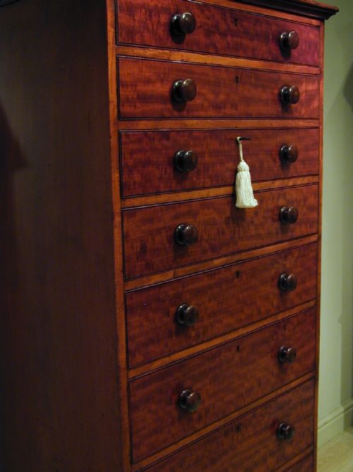 A RARE VICTORIAN CHEST OF NINE DRAWERS - ADDITIONAL PHOTO 7